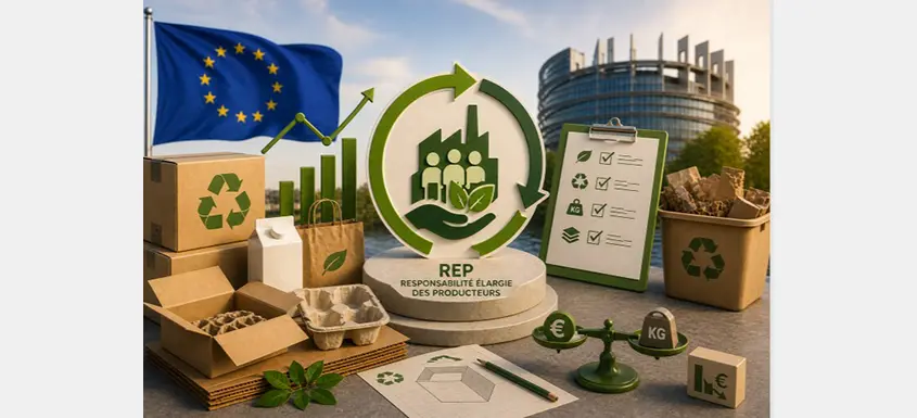 Réglementation européenne sur les emballages et conformité REP pour les emballages recyclables à base de fibres