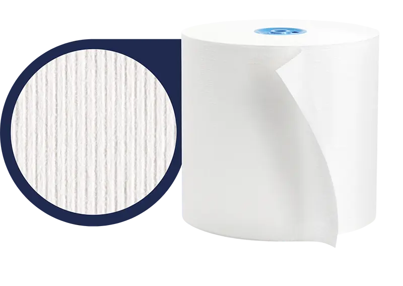 Essuie-mains en rouleau T117 Cascades PRO Signature®, conçu pour offrir absorption et résistance en usage commercial.
