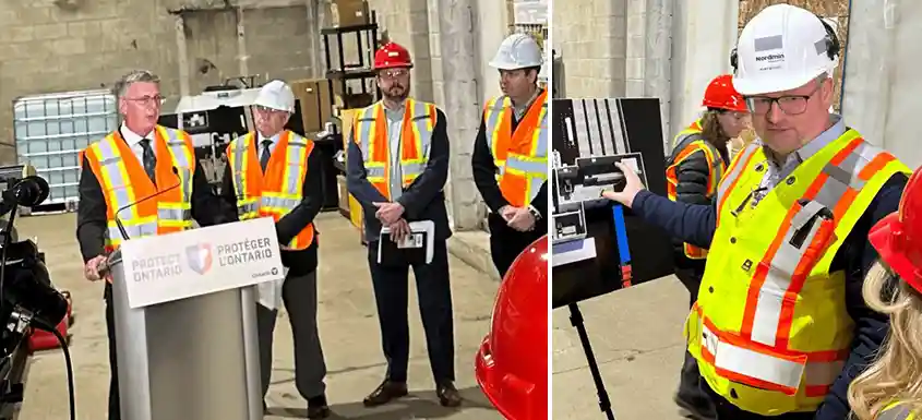 Annonce et présentation du projet Greenwater à Thunder Bay Pulp and Paper