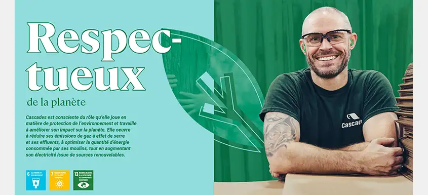 Cascades respectueuse de la planète