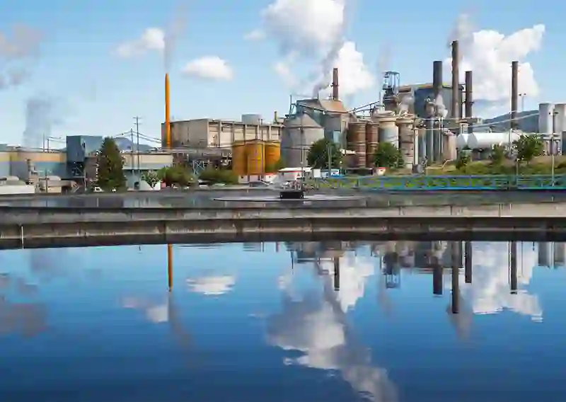 L’usine Domtar à Crofton en Colombie-Britannique
