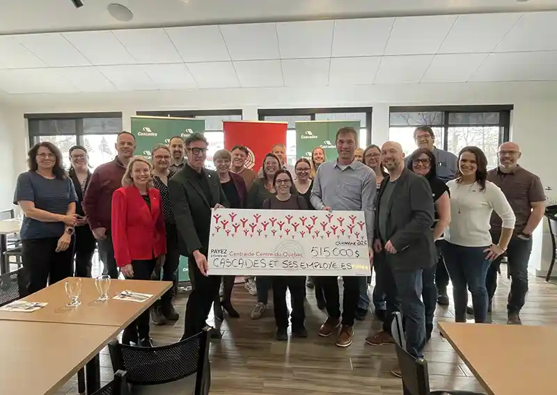 Cascades soutient Centraide avec 515 000 $