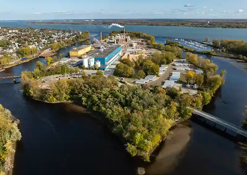 Site industriel de Kruger sur l’Île-de-la-Potherie à Trois-Rivières