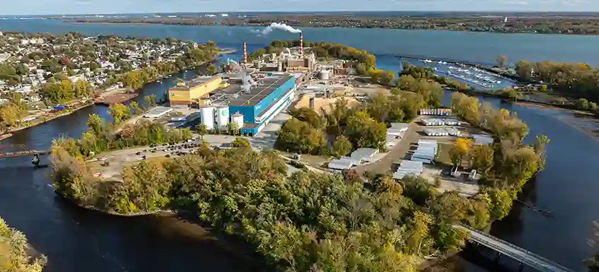 Site industriel de Kruger sur l’Île-de-la-Potherie à Trois-Rivières