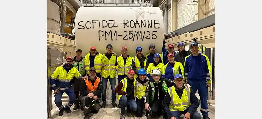 Toscotec modernise la PM1 de Sofidel à Roanne en France