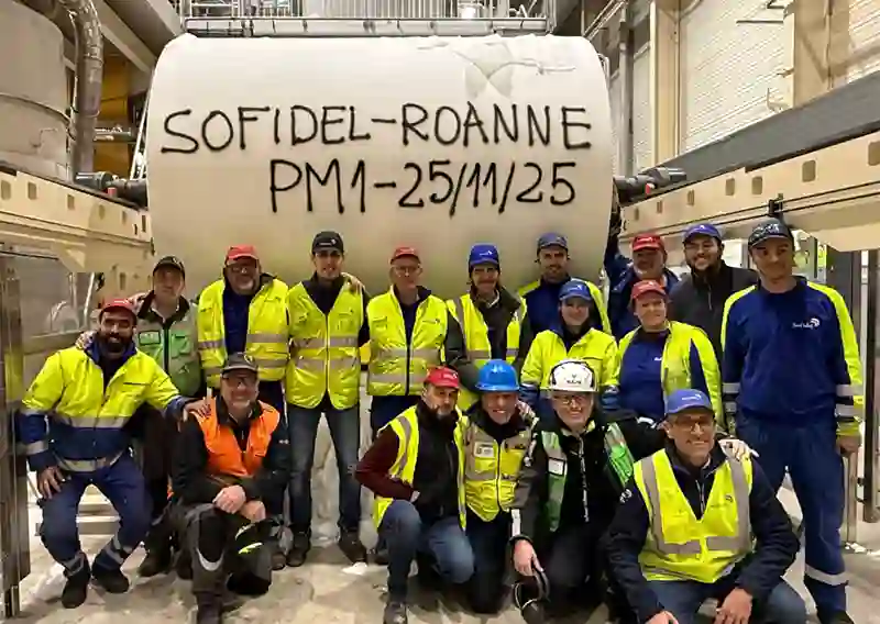 Toscotec modernise la PM1 de Sofidel à Roanne en France